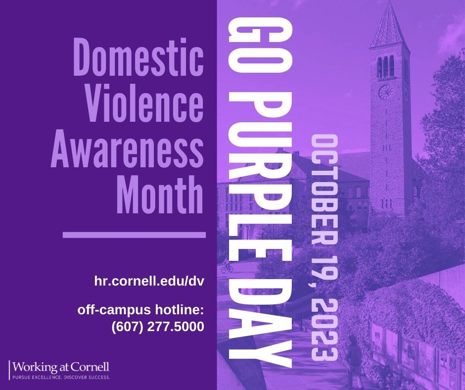 Cornell Takes A Stand Against Domestic Violence Working at Cornell